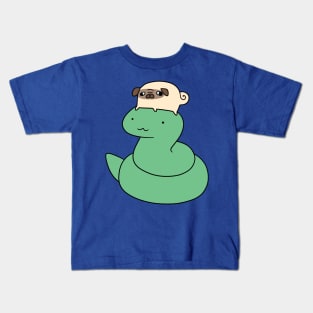 Snake and Little Pug Kids T-Shirt